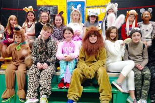 Jerri Jeareat's grade 4 class brought their own lives into her annual theatre project.